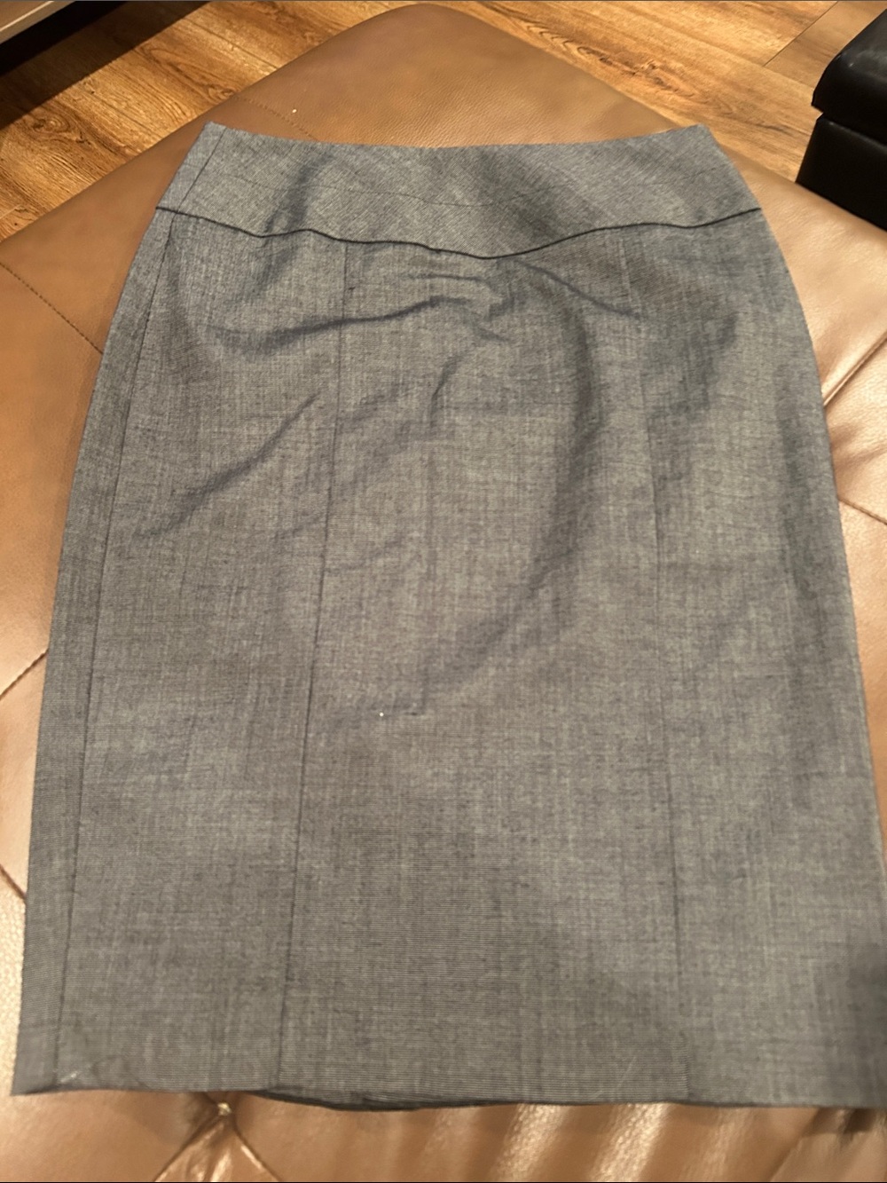 Iz Byer Grey Pencil Skirt - Tailored Office Wear